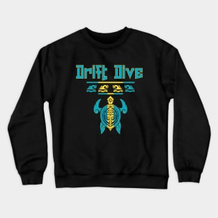 Polynesian Turtle - Bahamas Honu Drift Scuba Dive Crewneck Sweatshirt